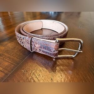 Tecovas caiman belt, color Oak, size 40